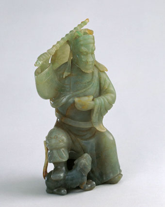 翡翠雕天官像